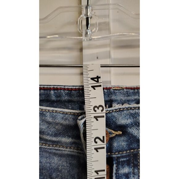 Maurices High Rise Boyfriend Dark Wash Distressed Denim Jeans 16 Long Women's - Picture 10 of 10